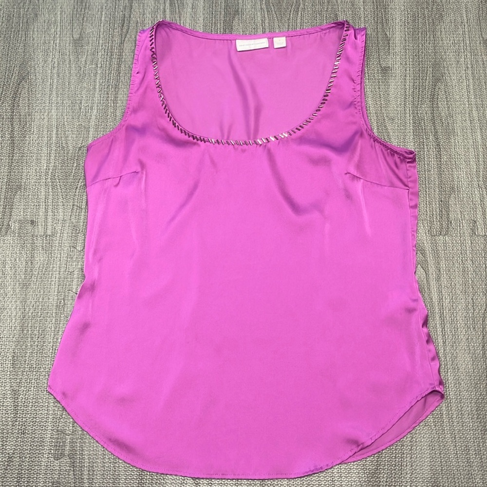New York & Company Purple Tank, Sequin Detail - Women’s Size S